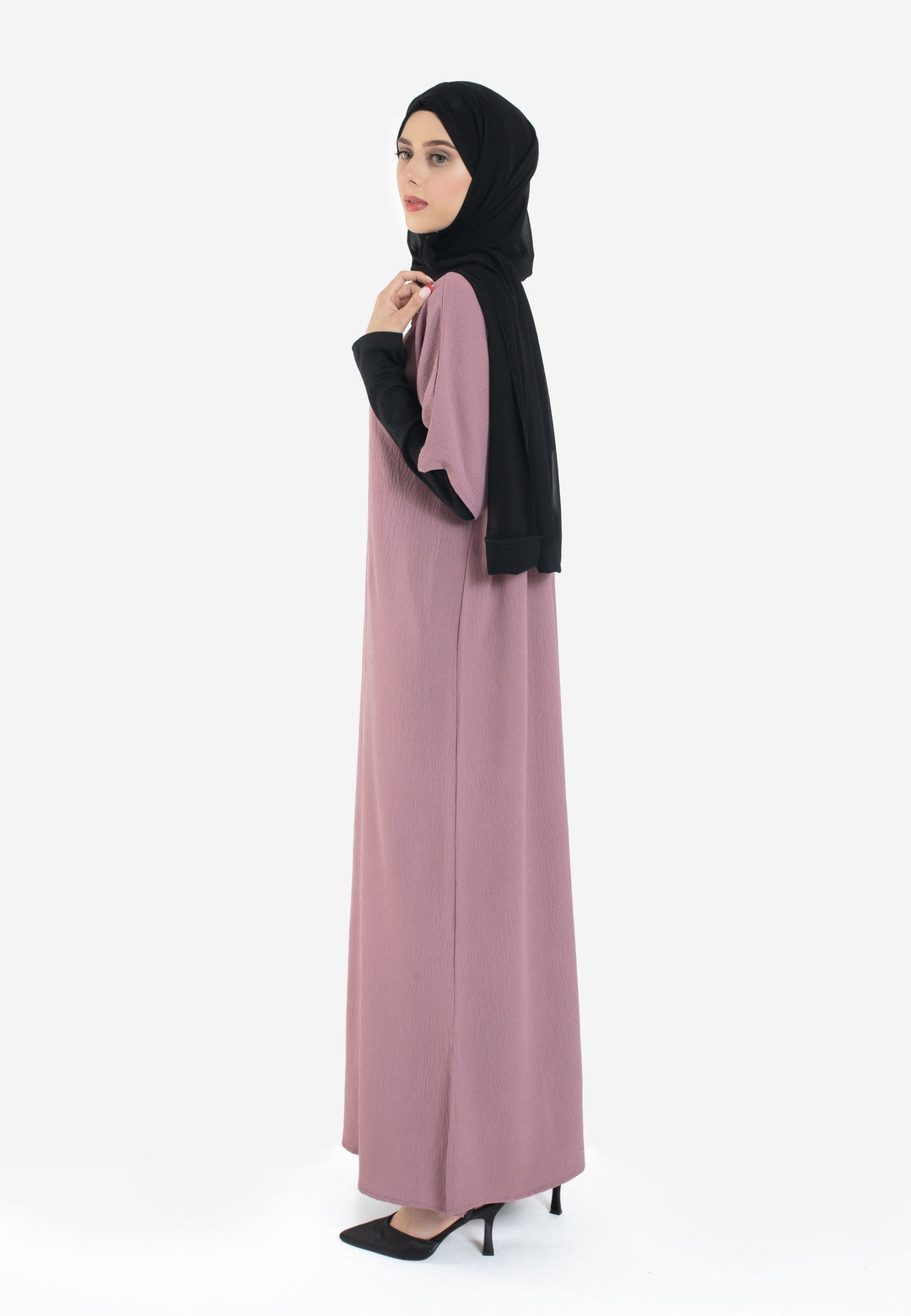 Mauve Inner Slip Dress - Side