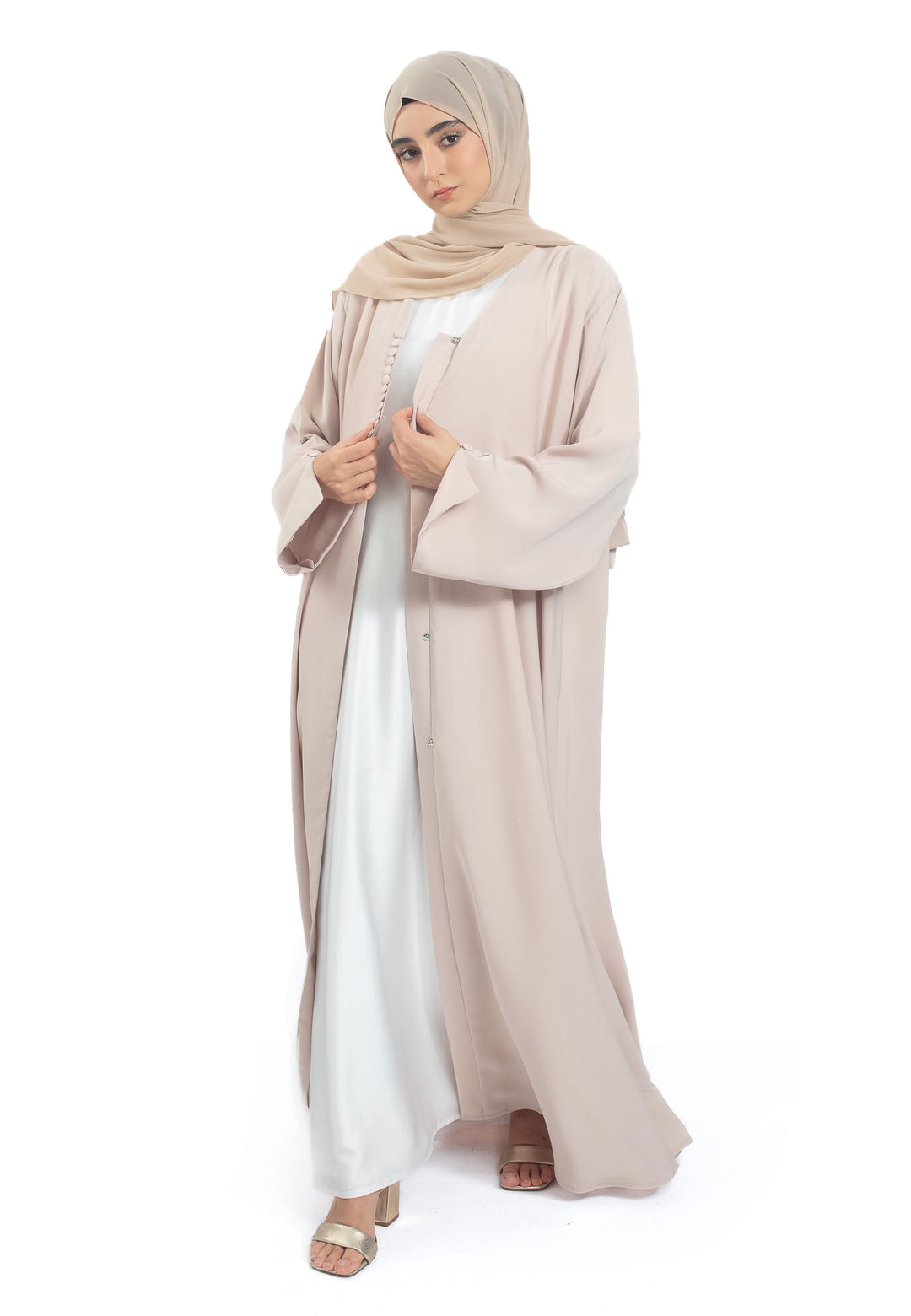 Minimal Everyday Beige Abaya