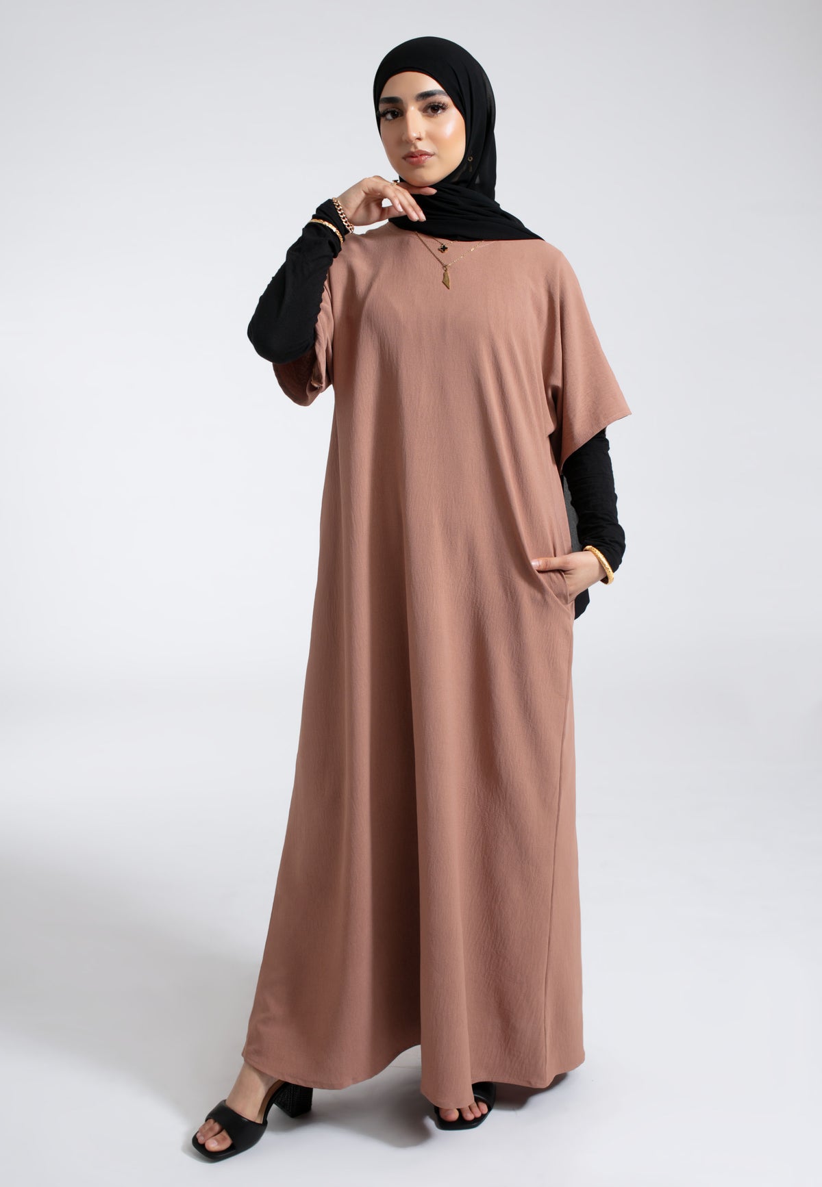 Mocha Inner Slip Dress
