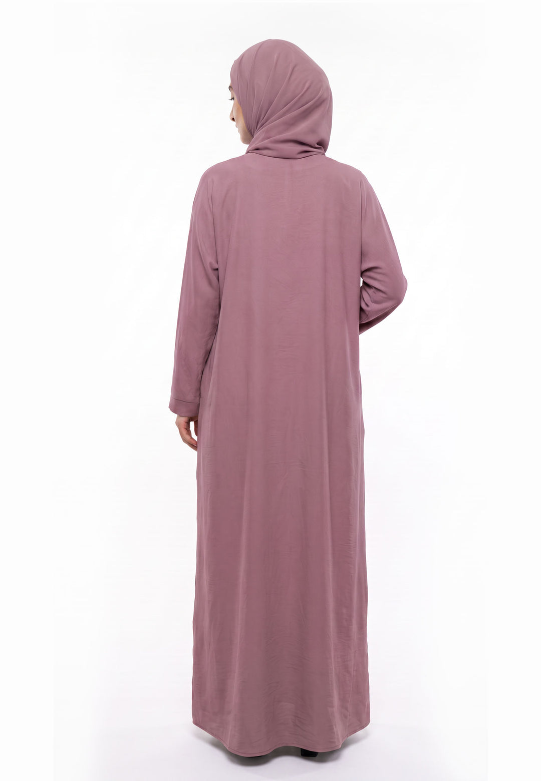 Mulberry Everyday Closed Abaya with Pockets | Crepe Fabric