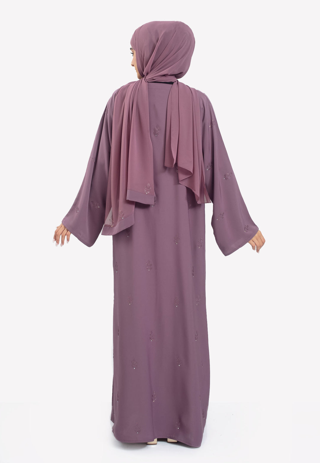 Back - Mulberry Swarovski Abaya