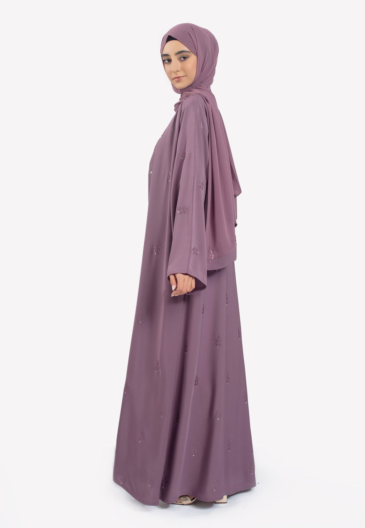 Side - Mulberry Swarovski Abaya