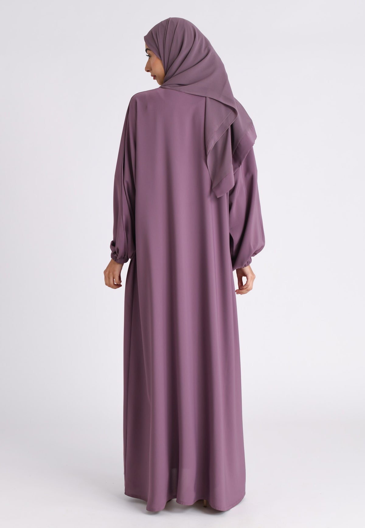 Mulberry Plain Open Abaya