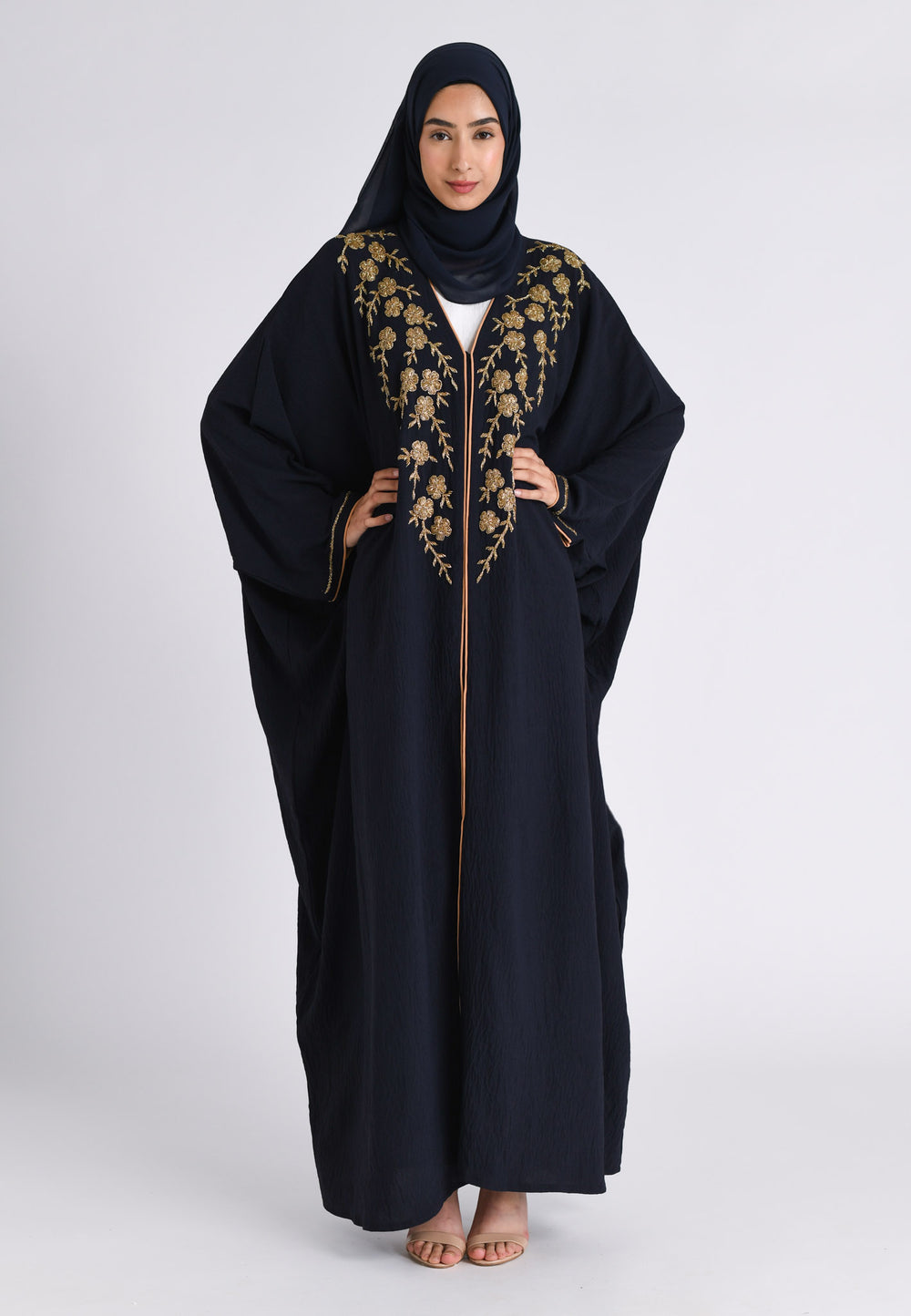 Maxi abito Farasha caftano stile Dubai Abaya ultimo design Maxi abito Farasha caftano stile Dubai Abaya ultimo design