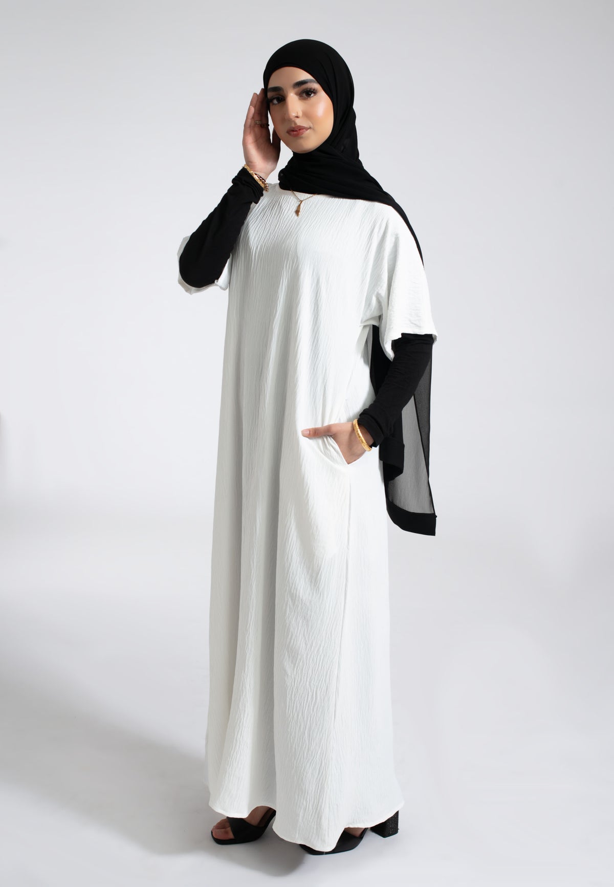 Off-White Inner Slip Dress