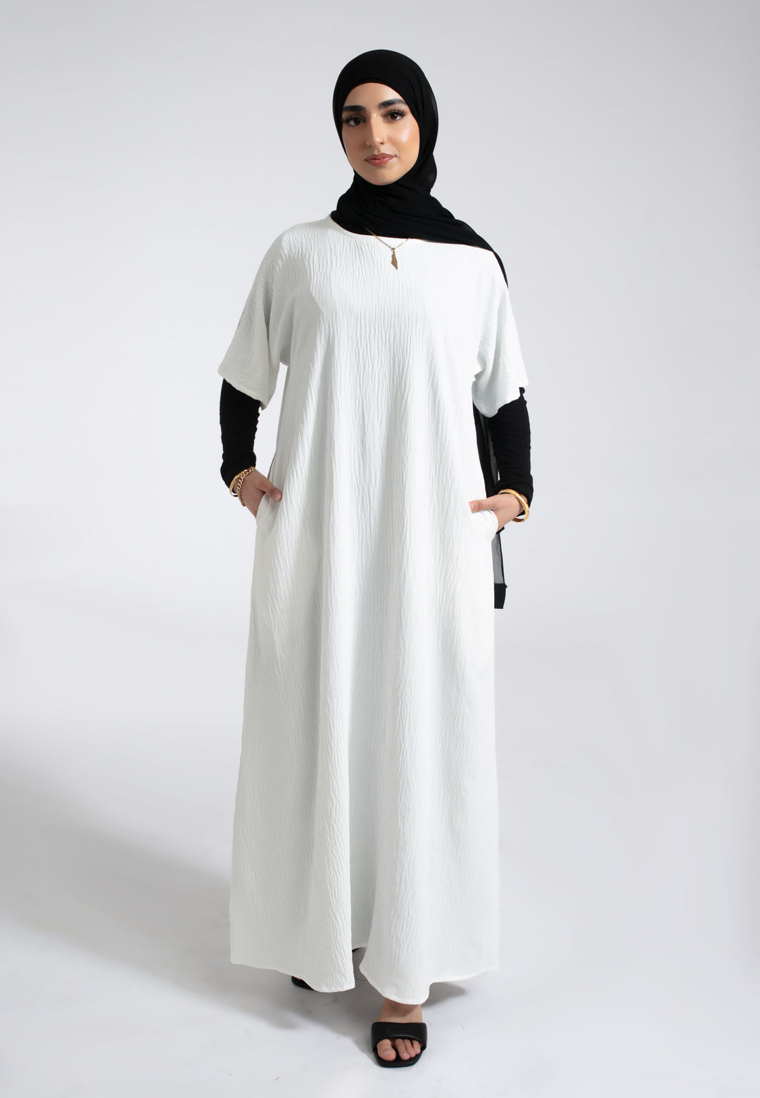 Off-White Inner Slip DressWith Pockets Off-White Inner Slip DressWith Pockets