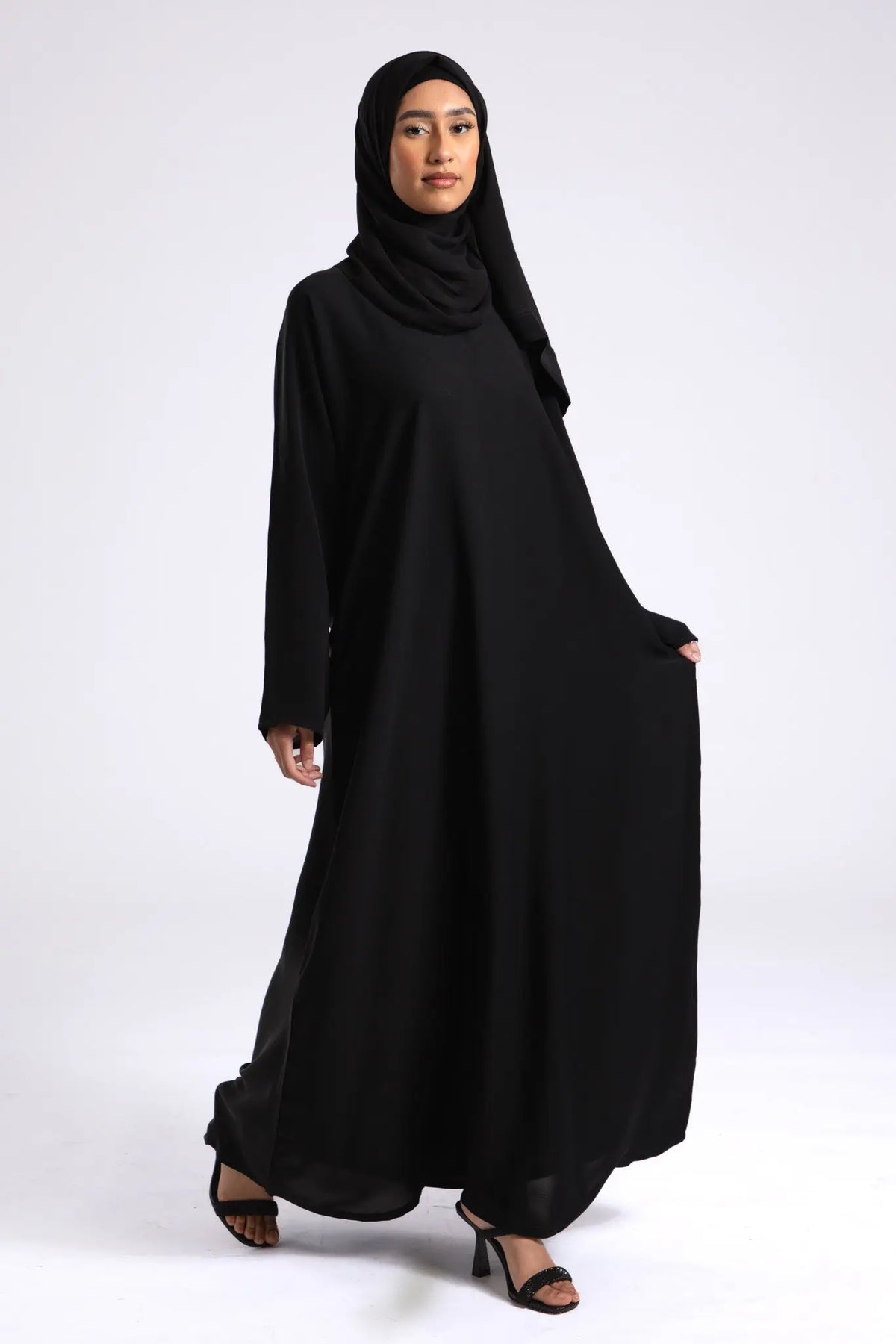 Plain Black Closed Abaya