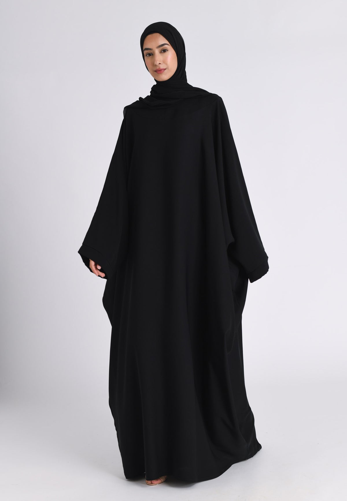 Plain Black Closed Farasha