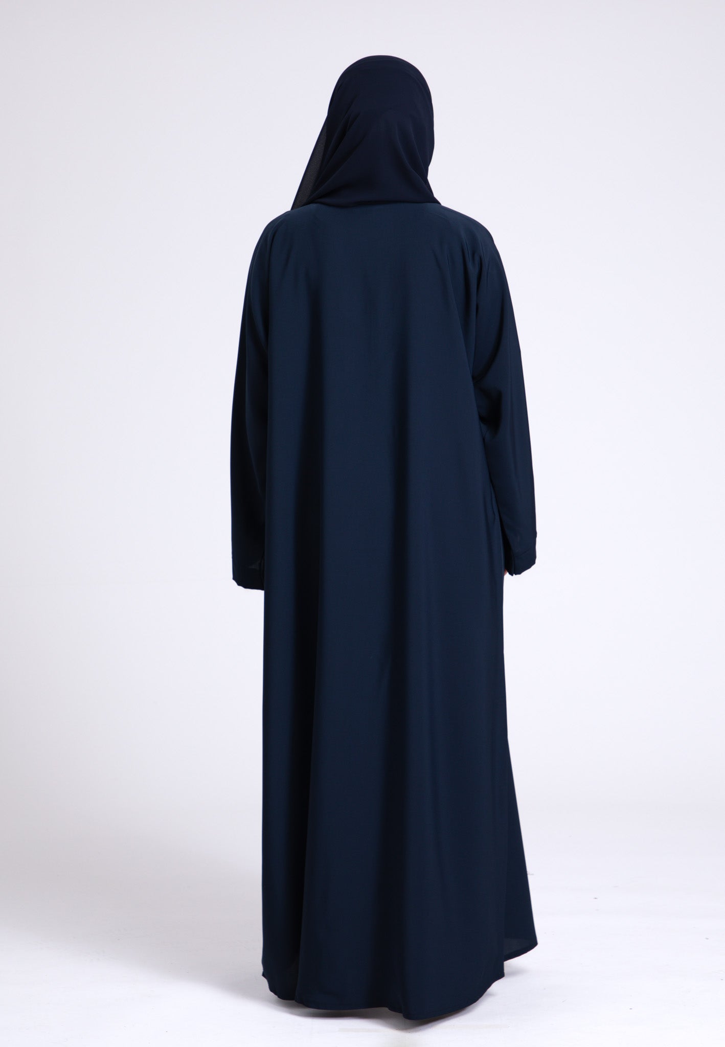 Navy open abaya 2025