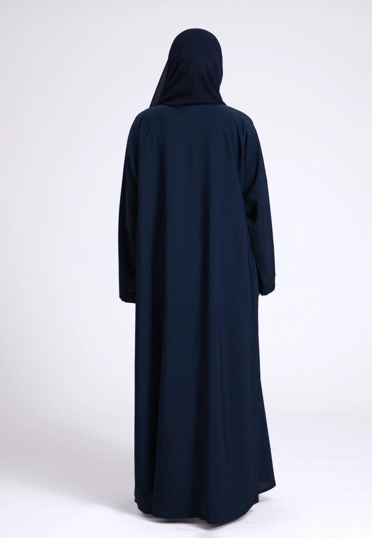 Plain Navy Open Abaya