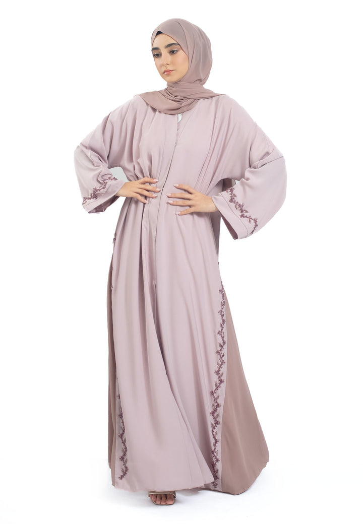 Closed Style of Rose embellished Abaya