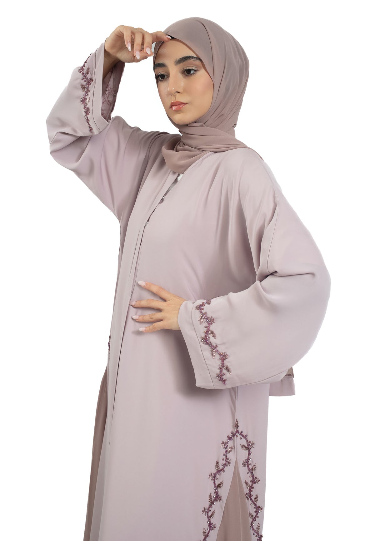 Rose Embellished Abaya