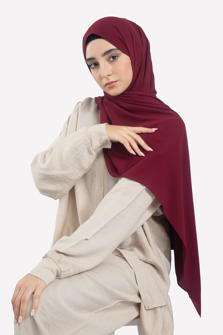 Sangria Georgette Hijab