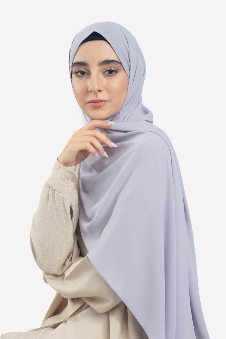 Slate Lavender Georgette Hijab