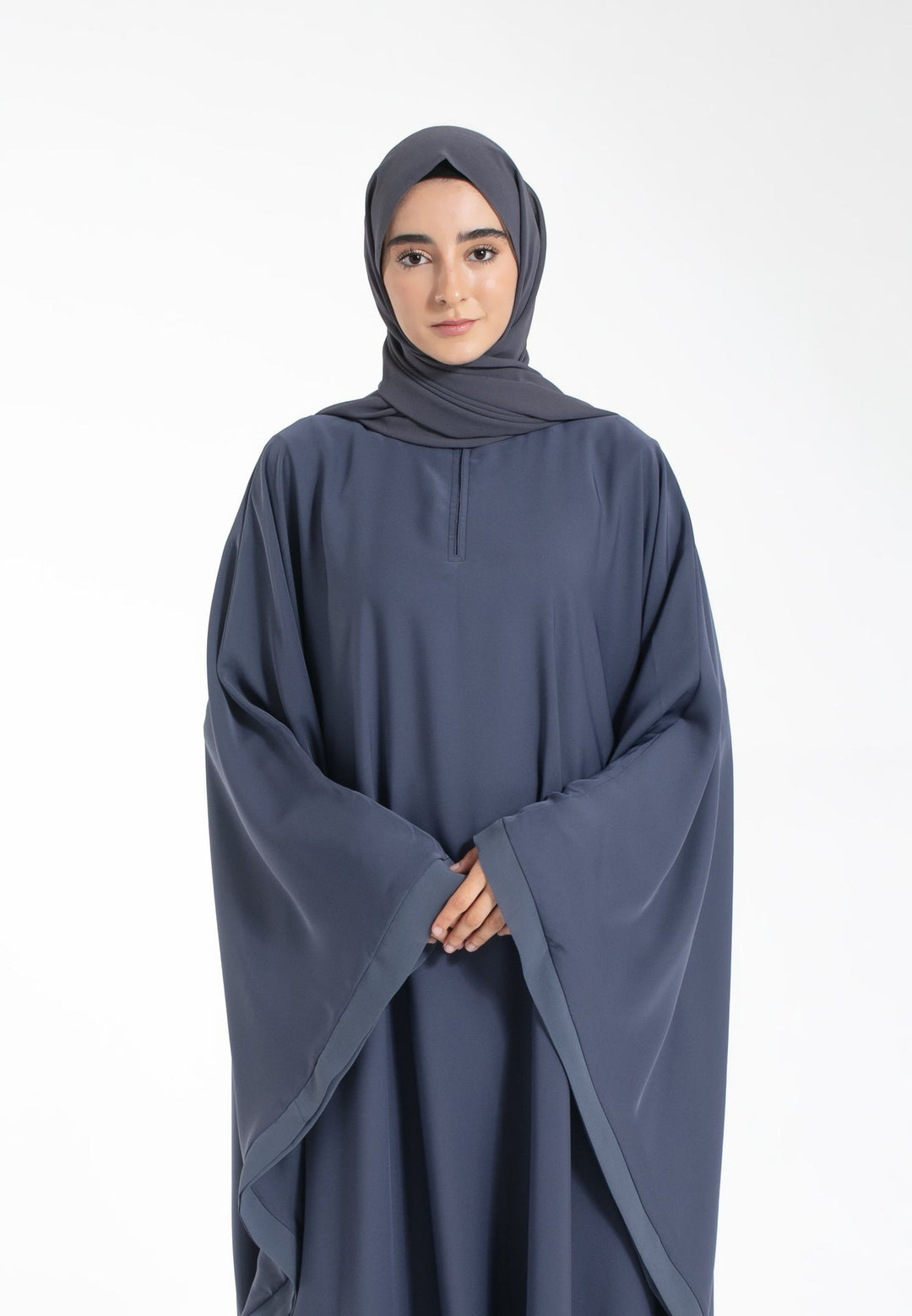 Modest Farasha Abaya - Grey