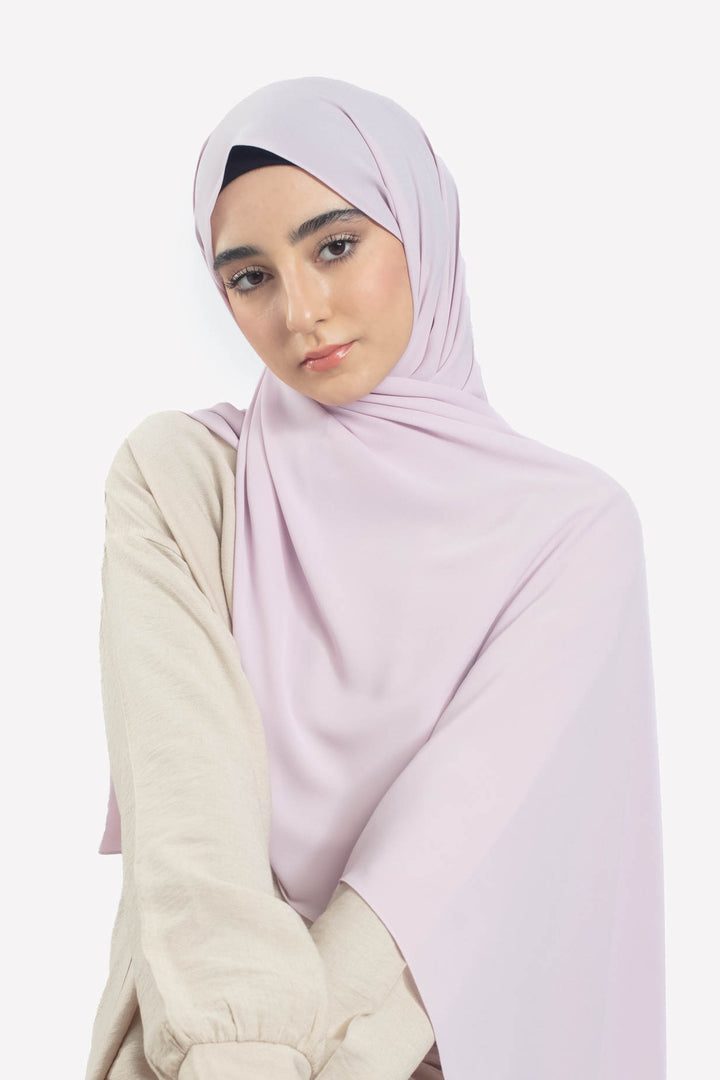 Soft Pink Georgette Hijab