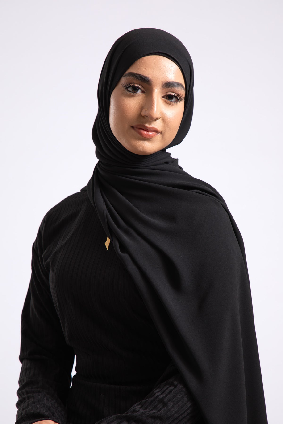 Georgette Black Hijab