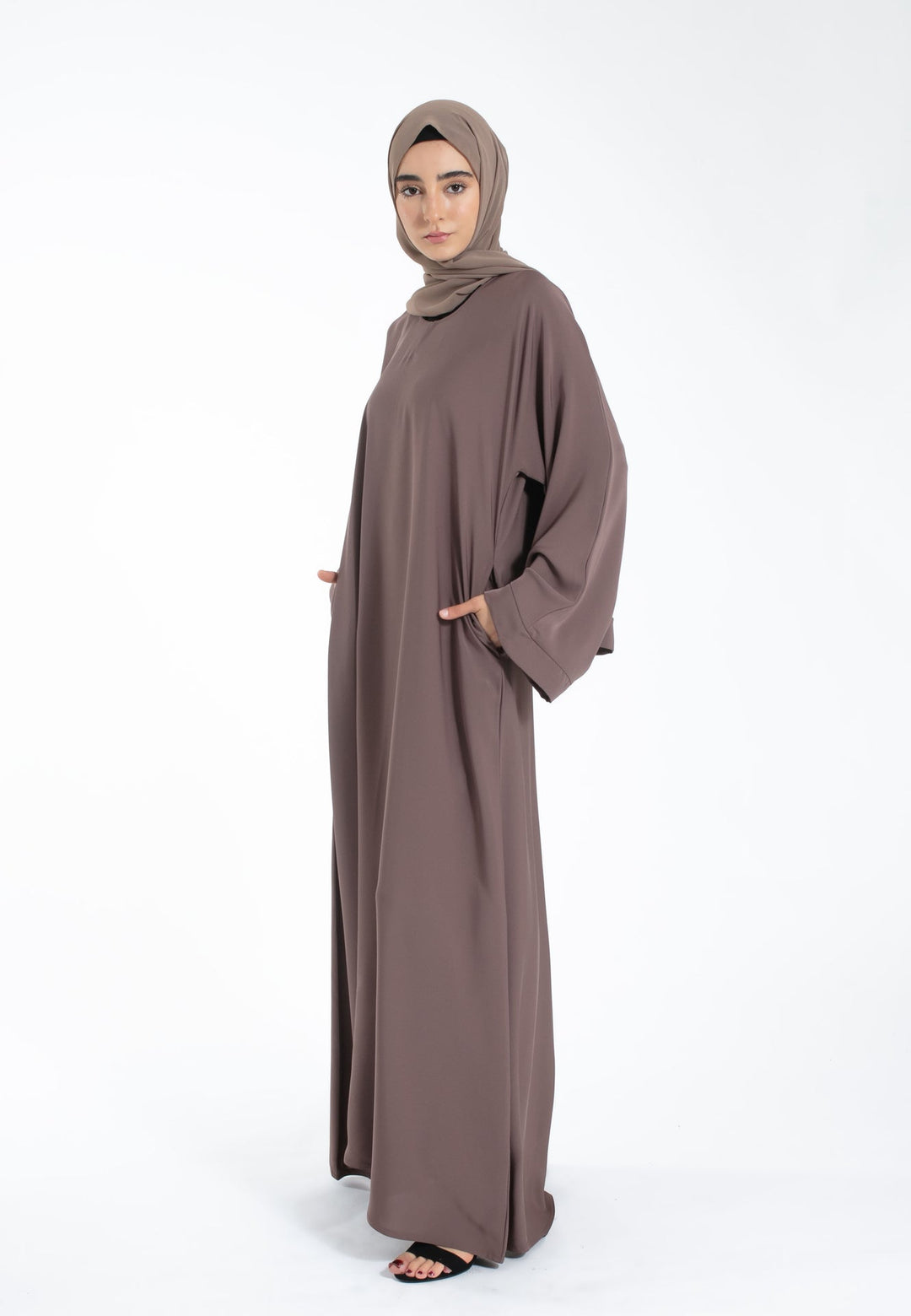 Taupe Abaya with Pockets