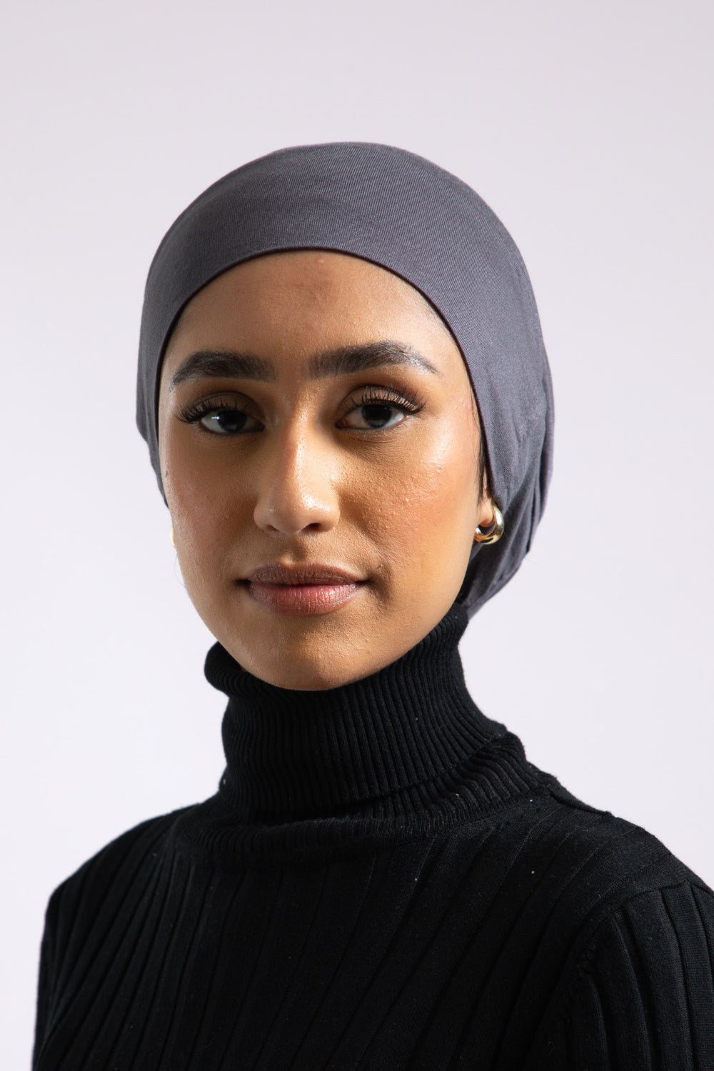 Tie Back Hijab Cap - Fossil Grey