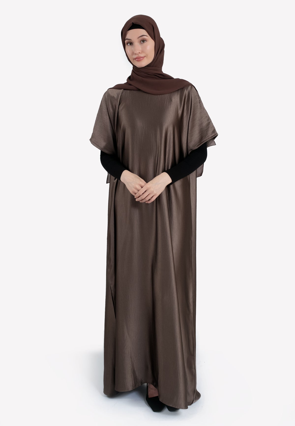 Truffle Crepe Satin Inner Dress
