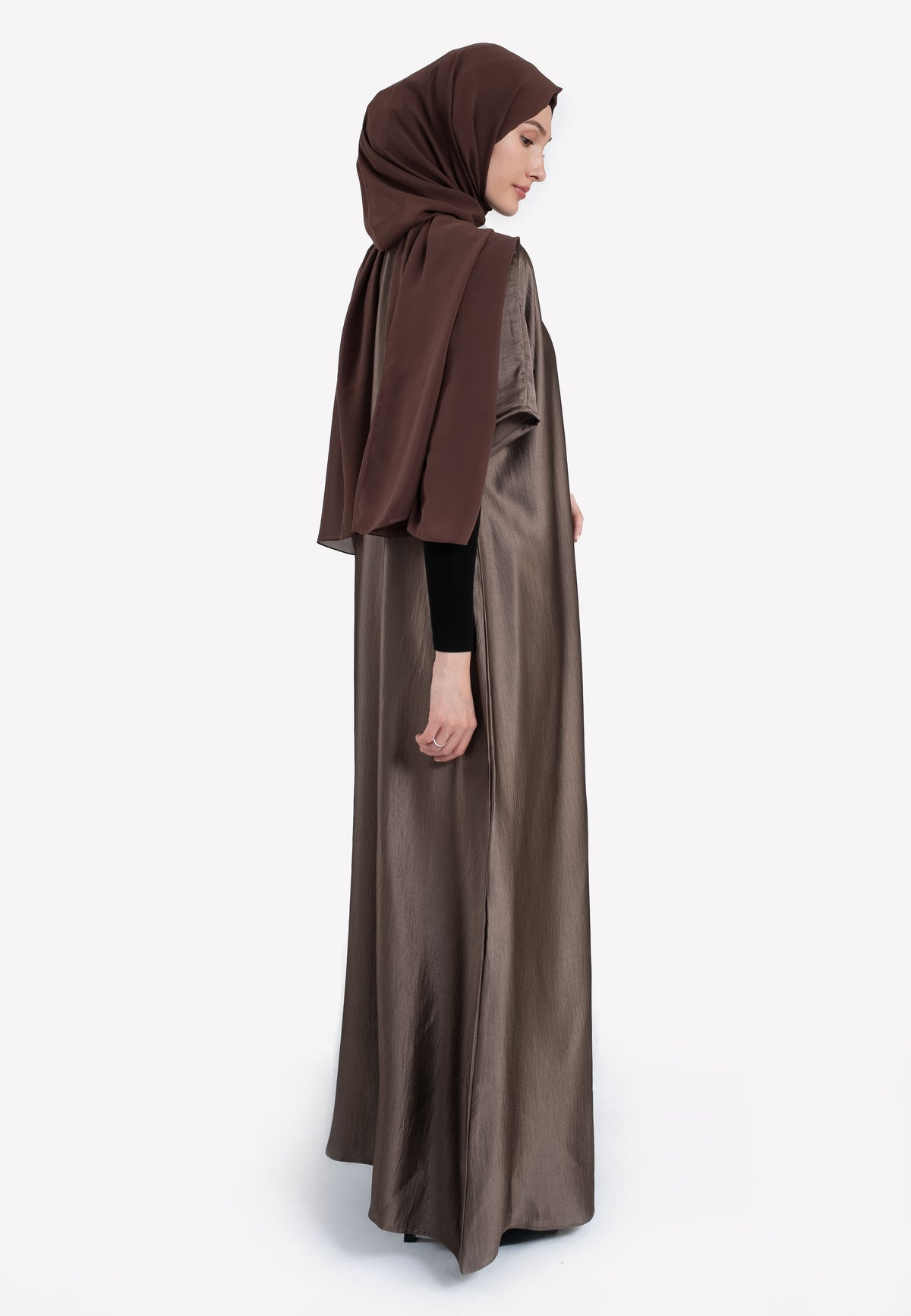 Truffle Crepe Satin Inner Dress