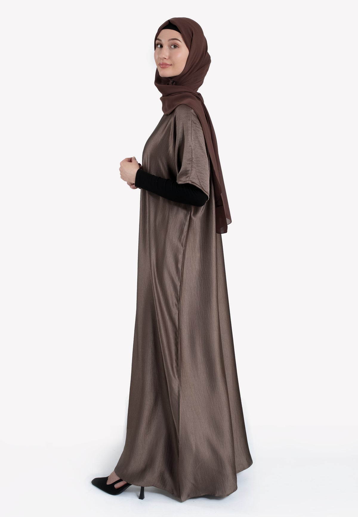 Truffle Crepe Satin Inner Dress