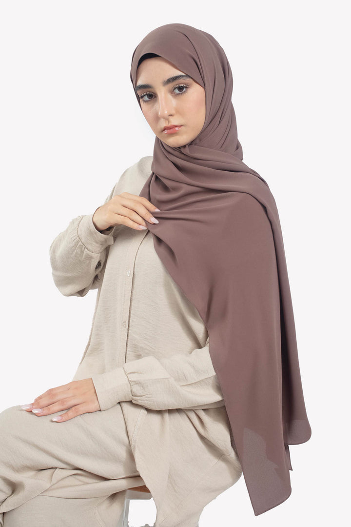 Truffle Georgette Hijab