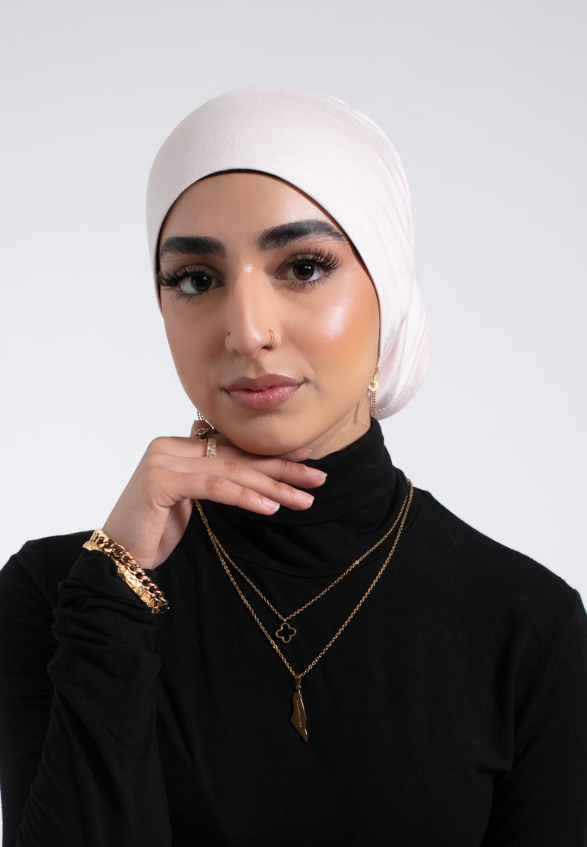 Tube Hijab Cap - Baby Pink
