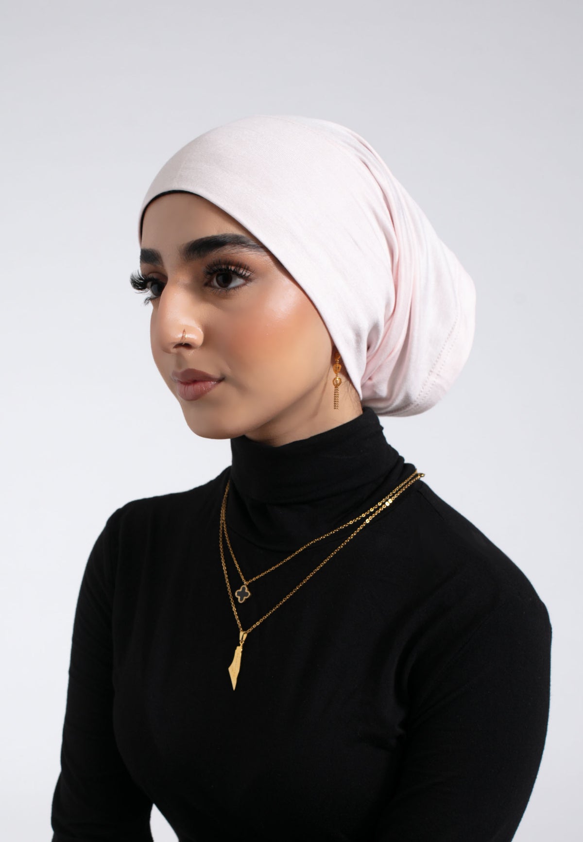 Tube Hijab Cap - Baby Pink