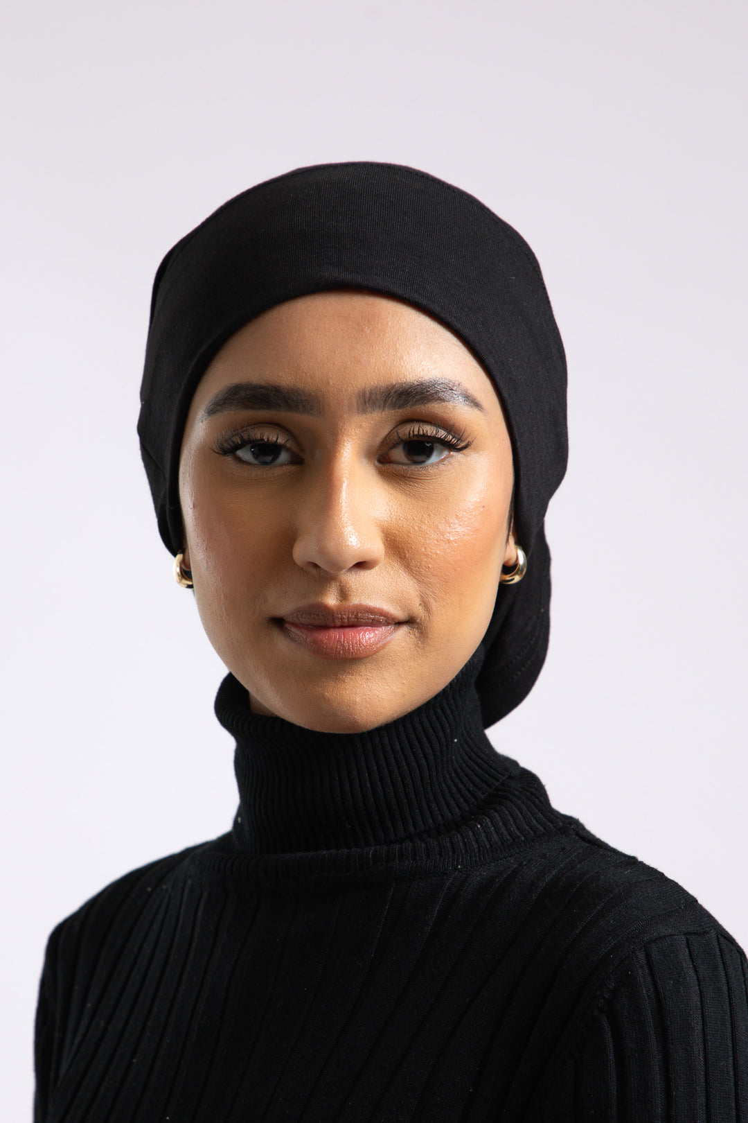 Tube Hijab Cap Black