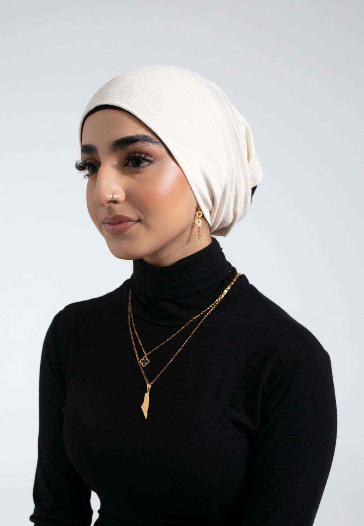 Tube Hijab Cap - Cream