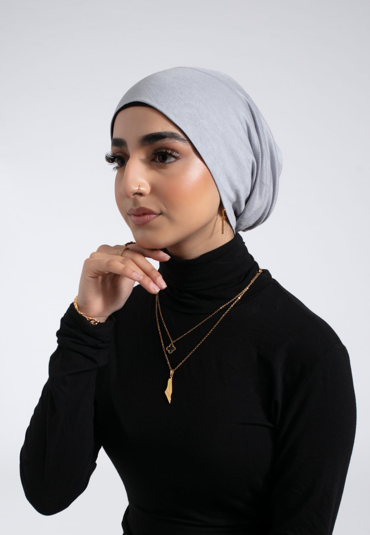 Tube Hijab Cap - Grey