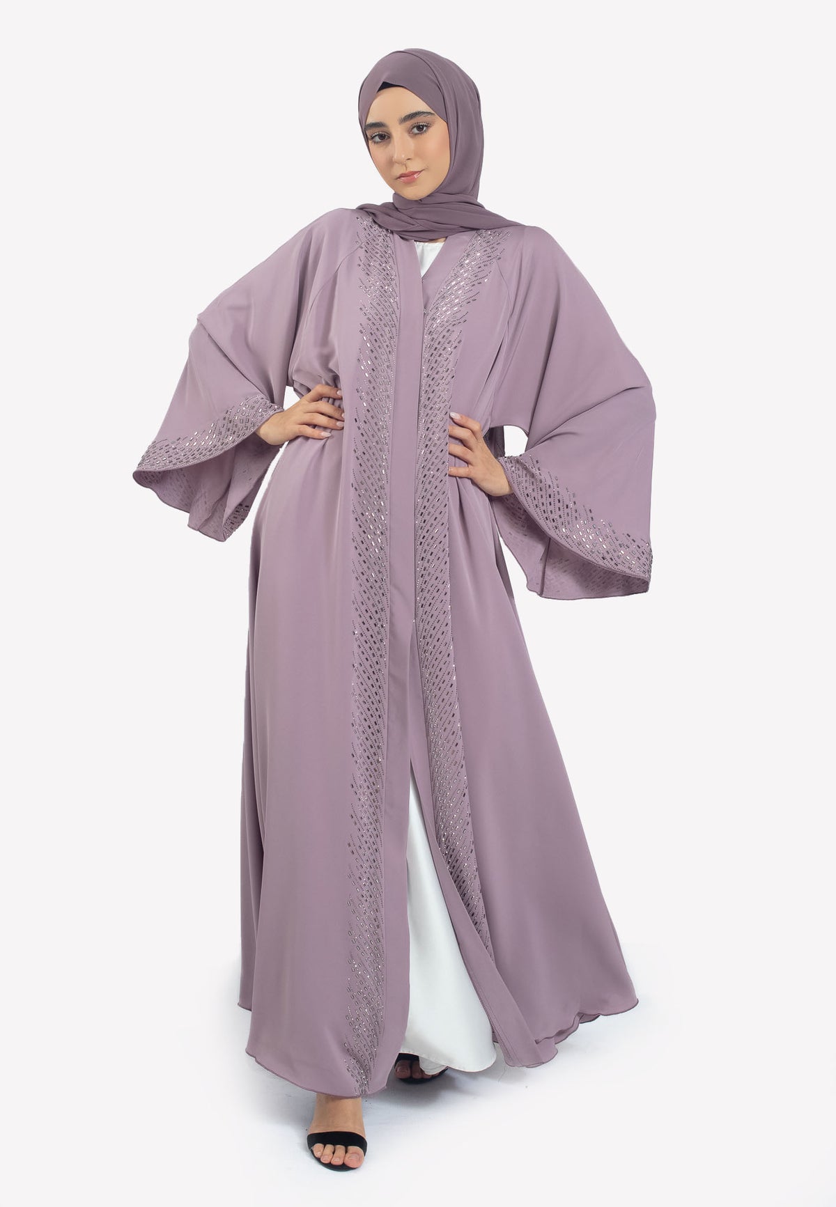 Wisteria Mist Umbrella Abaya