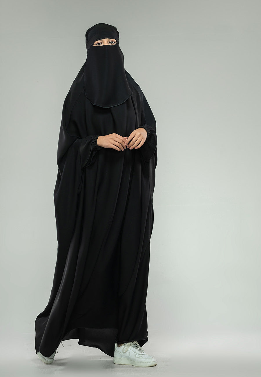 Black One-Piece Full Length Jilbab