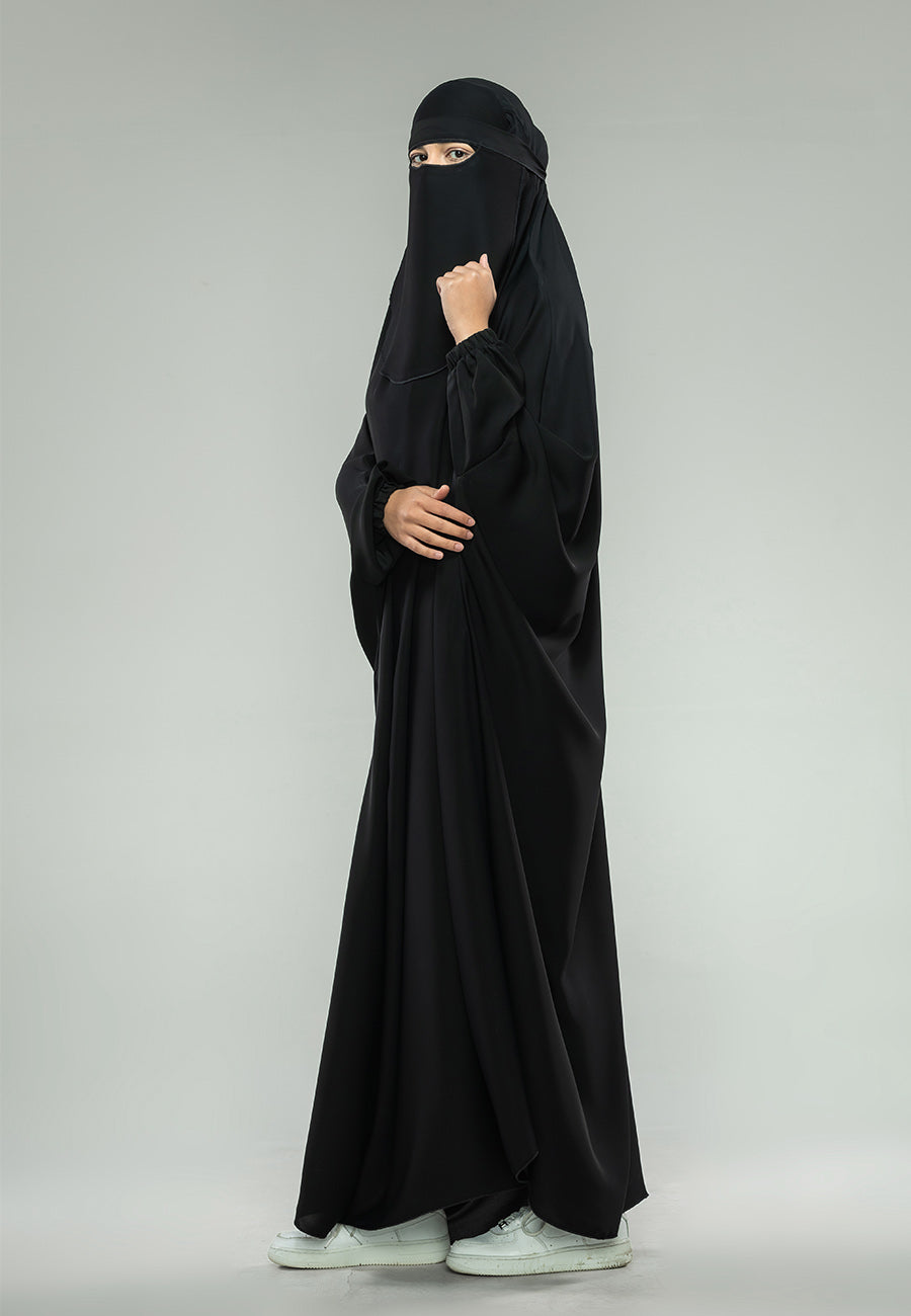 Black One-Piece Full Length Jilbab