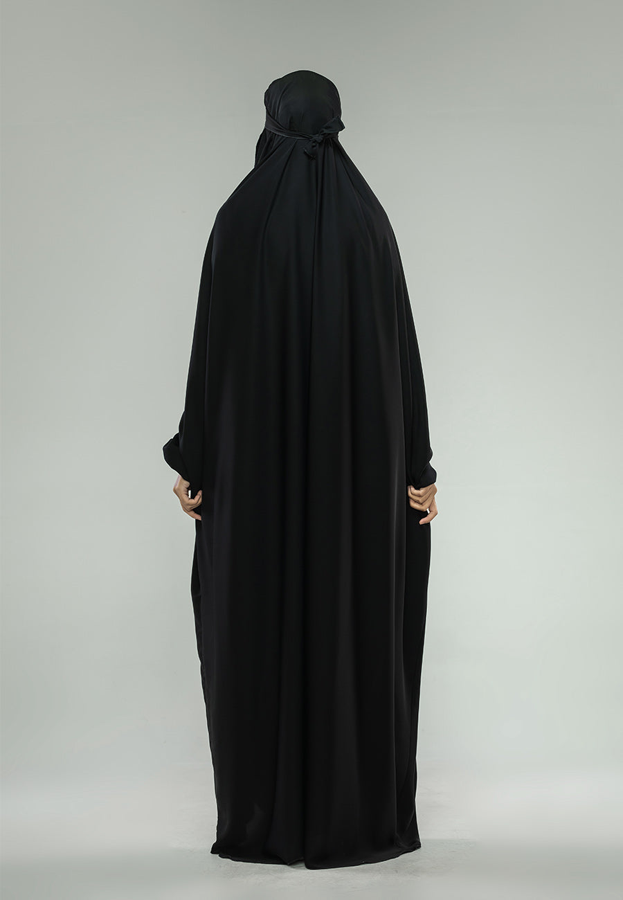 Black One-Piece Full Length Jilbab