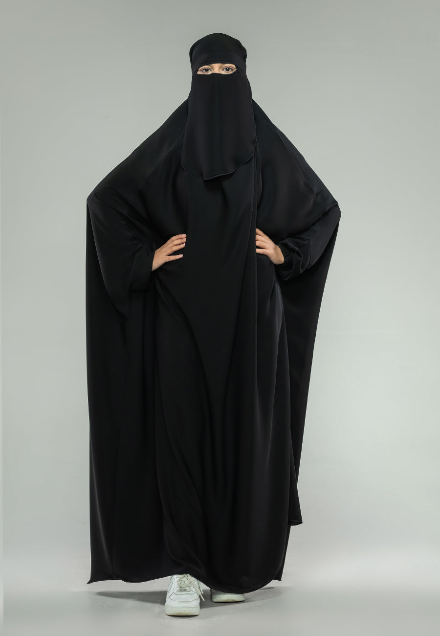 Black One-Piece Full Length Jilbab