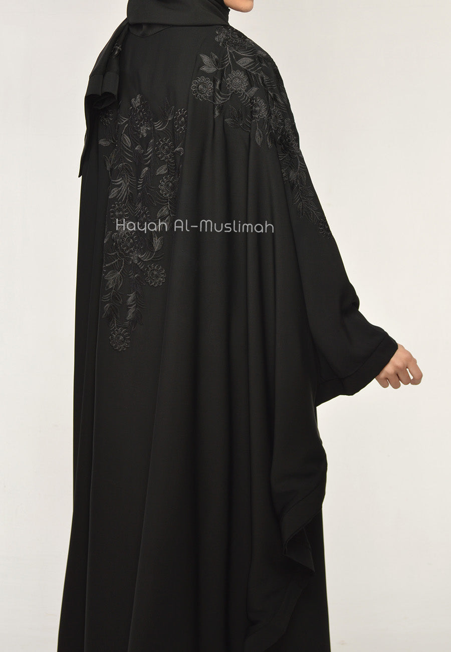 Black Batwing Farasha Abaya