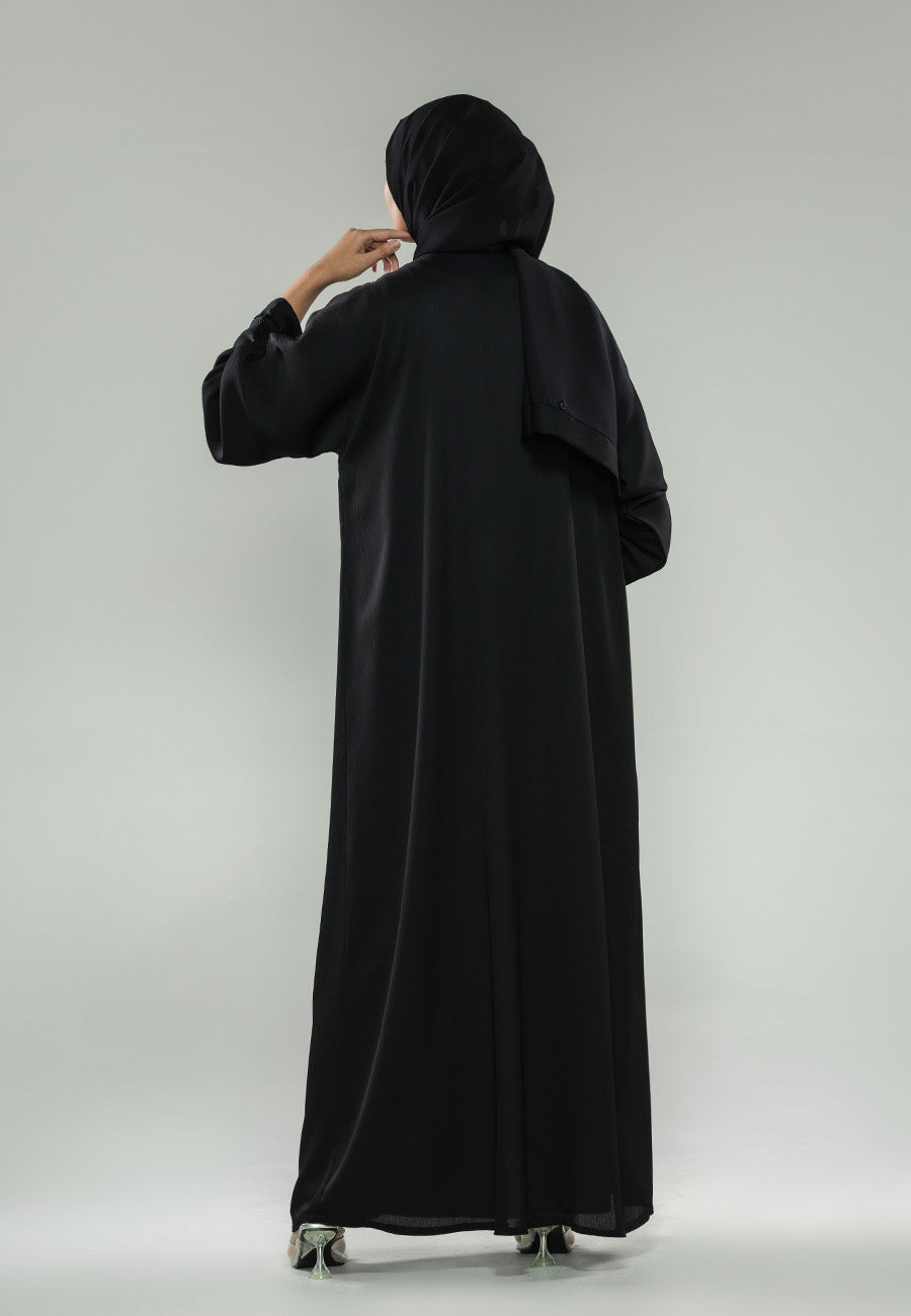 Black Ivy Emirati Open Abaya