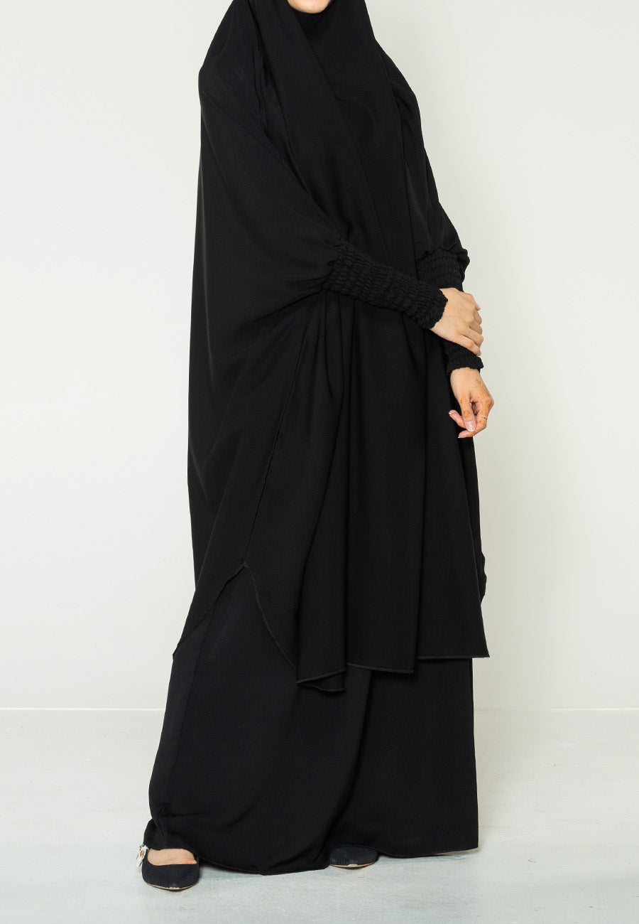 Black 2 Piece Jilbab Prayer Dress
