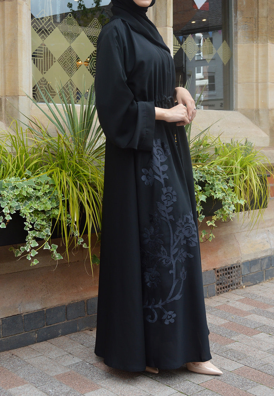 Velvet Motif Abaya