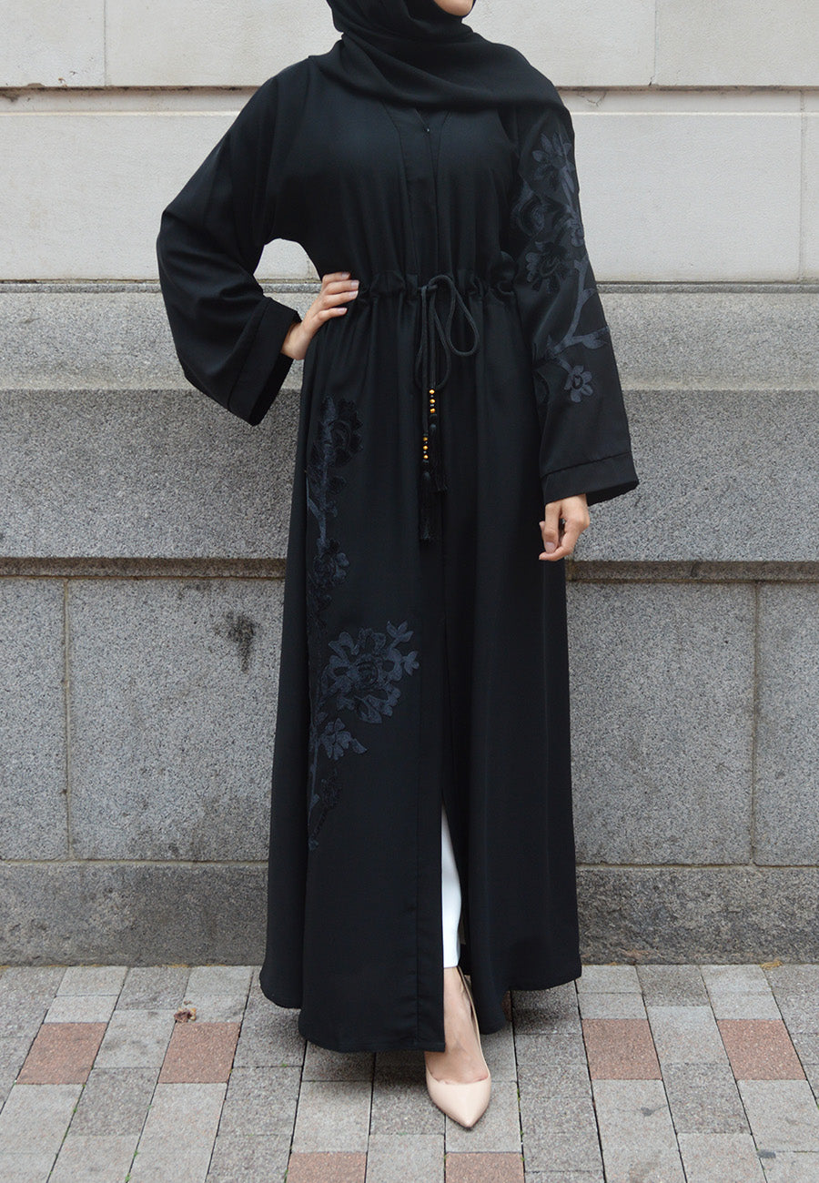 Velvet Motif Abaya