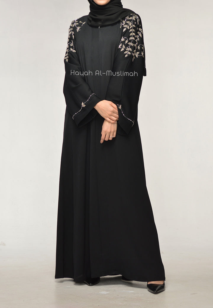 Black Luxury Embellished Abaya