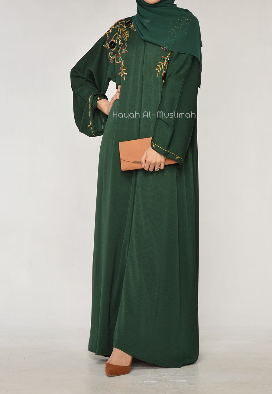 Luxury Emerald Green Abayas
