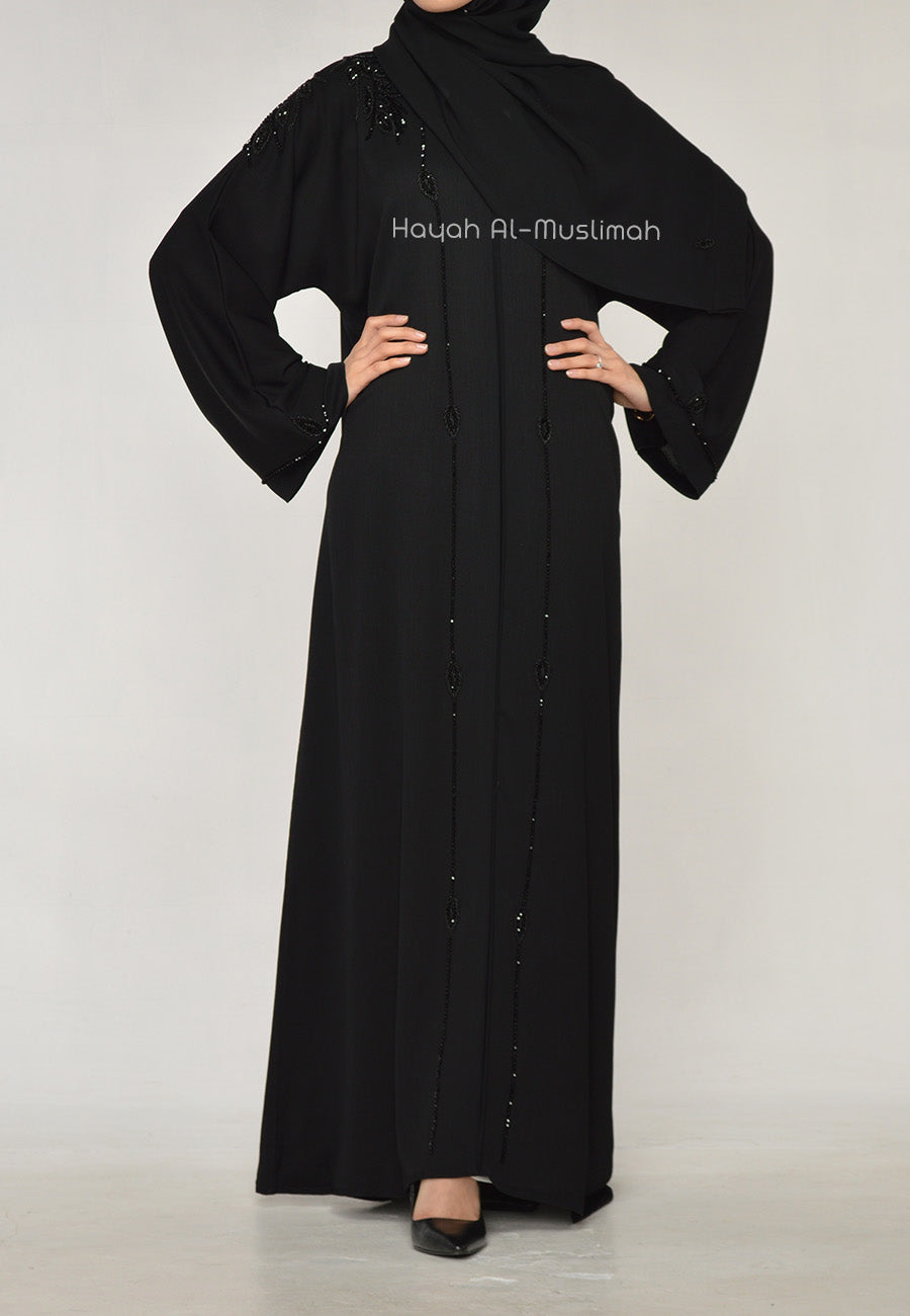 Luxury Emirati Style Closed Embellished Abaya