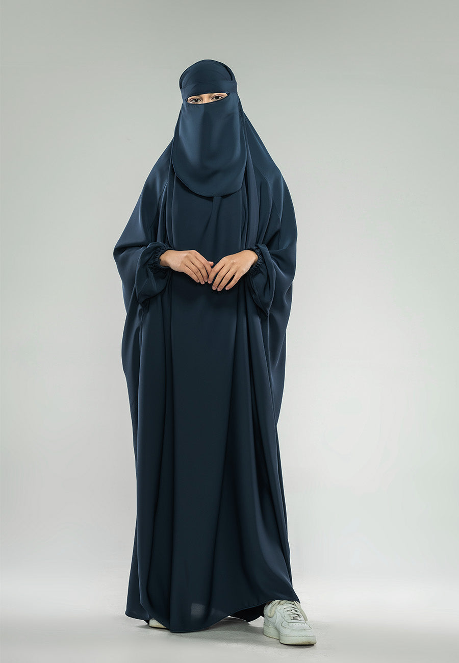 Navy One-Piece Full Length Jilbab