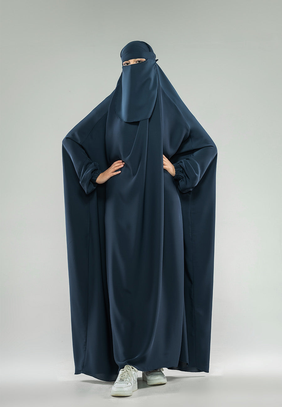 Navy One-Piece Full Length Jilbab