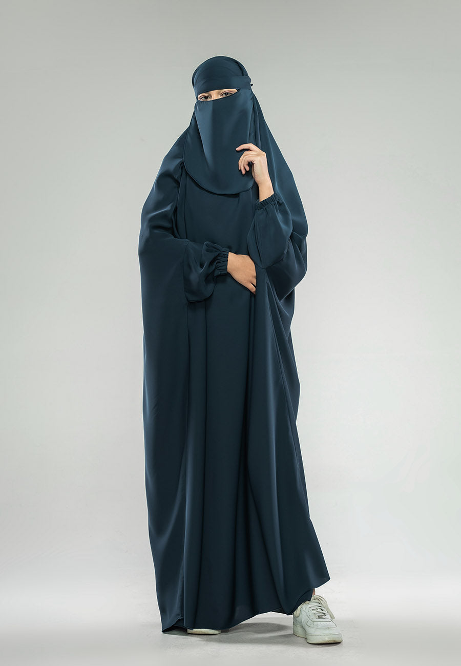Navy One-Piece Full Length Jilbab