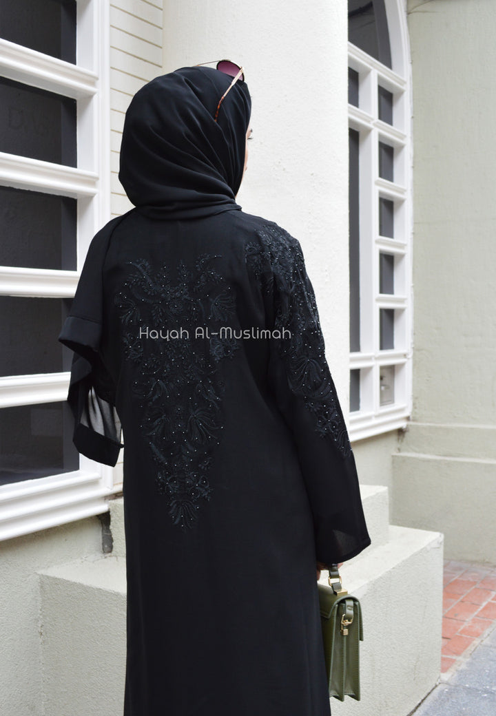 Luxury Floral Embroidered Abaya